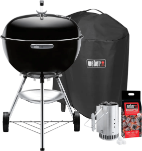 Weber bar-b kettle 57 cm zwart starterspakket 2 966572