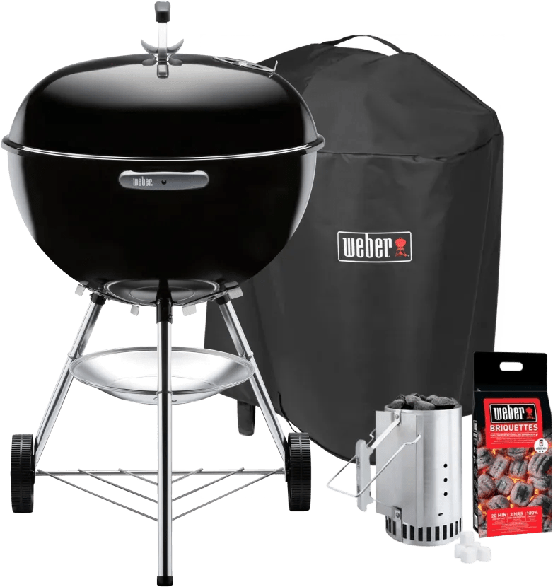 Weber bar-b kettle 57 cm zwart starterspakket 1 Weber bar-b kettle 57 cm zwart starterspakket