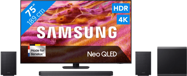 Samsung 75" Neo QLED QN90F 4K (2025) + Samsung HW-Q930F (2025)