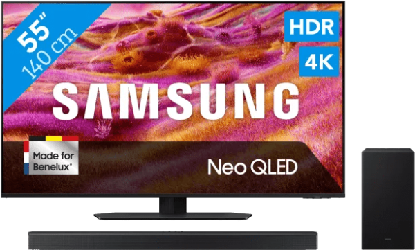 Samsung 55" Neo QLED QN90F 4K (2025) + Samsung HW-Q600F (2025)