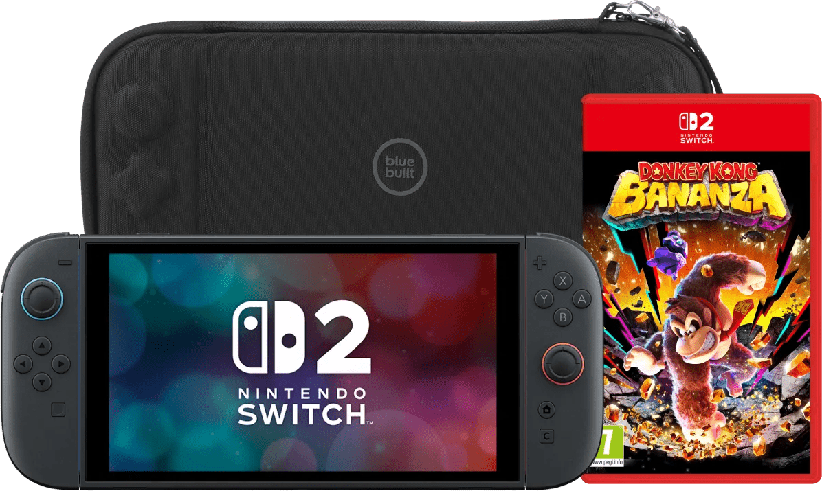 Nintendo switch 2 + donkey kong bananza + bluebuilt beschermhoes 1 Nintendo switch 2 + donkey kong bananza + bluebuilt beschermhoes