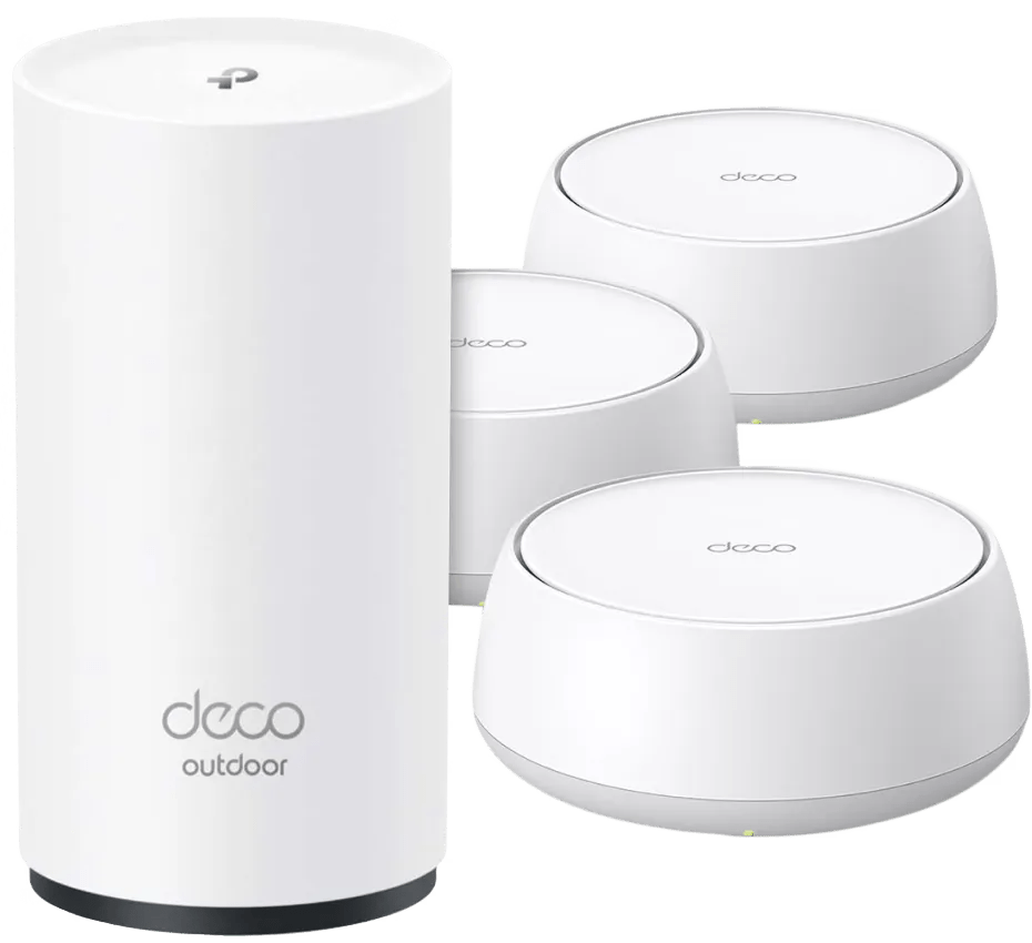 Tp-link deco be25 3-pack + tp-link deco x50 outdoor 1 Tp-link deco be25 3-pack + tp-link deco x50 outdoor