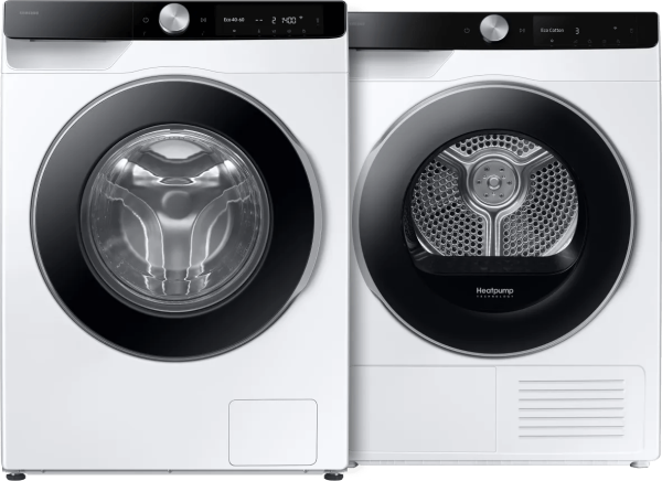 Samsung WW90DG6U85LK AI Wash + Samsung DV90DG6845LKU3 AI Dry