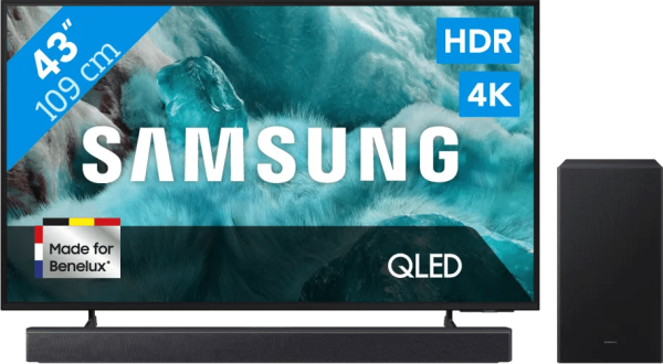Samsung 43" QLED Q7F4 4K (2025) + Samsung HW-B450F (2025)