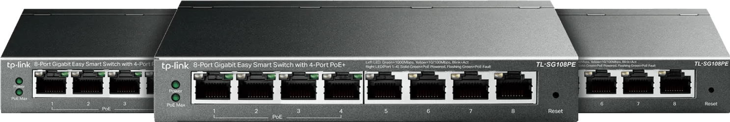 Tp-link tl-sg108pe 3-pack 1 Tp-link tl-sg108pe 3-pack
