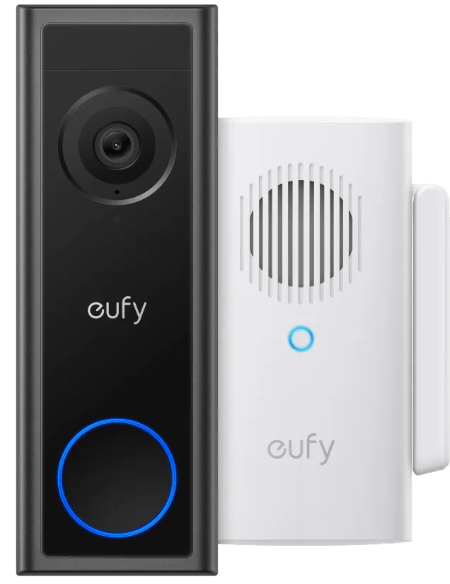 Eufy video doorbell c30 + chime met wifi repeater 1 Eufy video doorbell c30 + chime met wifi repeater