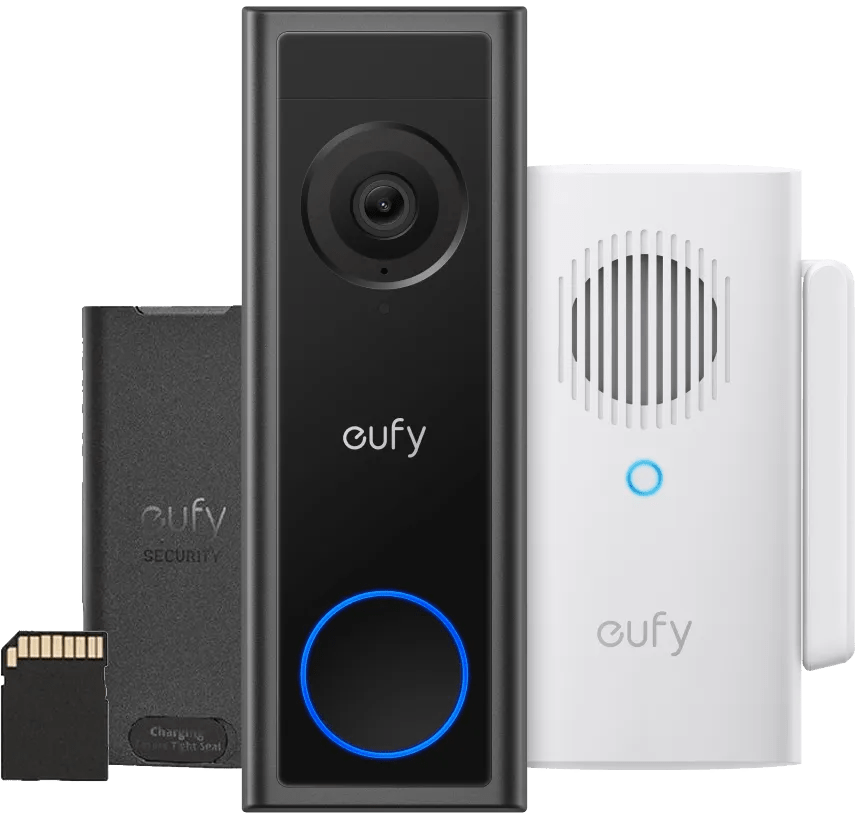 Eufy video doorbell c31 + sd kaart + chime met wifi repeater 1 Eufy video doorbell c31 + sd kaart + chime met wifi repeater