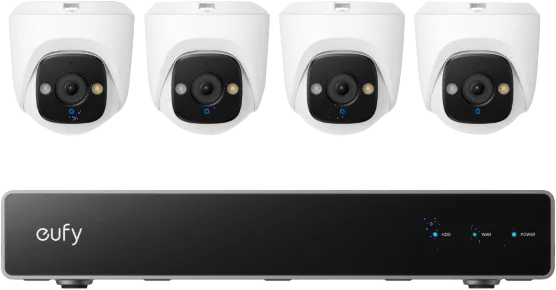 Eufy PoE Security System + NVR + E41 4-Pack