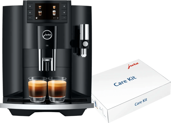 JURA E8 Piano Black (EC) + Onderhoudspakket
