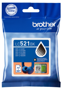 Brother lc-521 cartridge zwart 2 967682