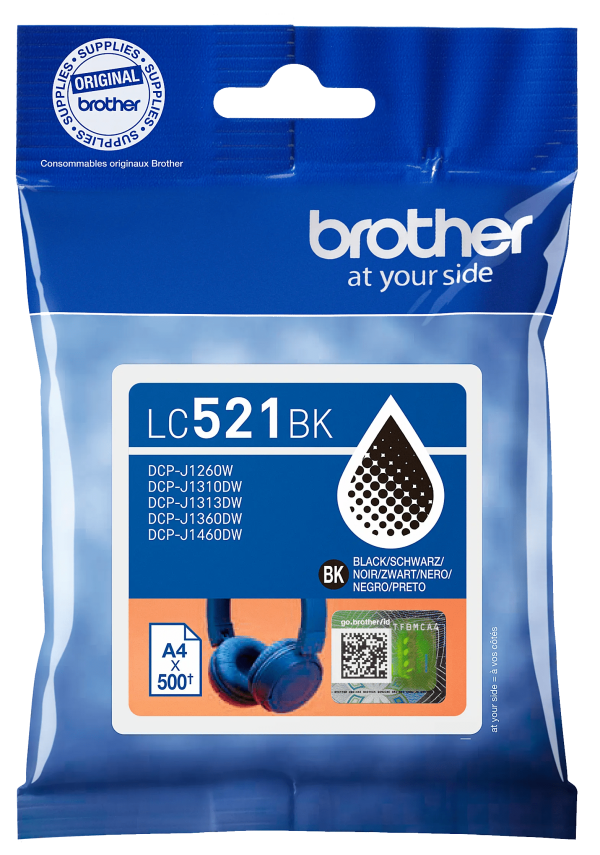 Brother LC-521 Cartridge Zwart