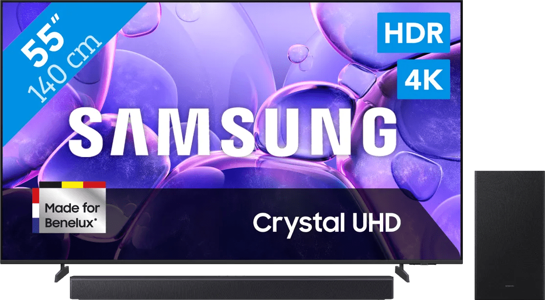 Samsung 55" crystal uhd u8070f 4k (2025) + samsung hw-b450f (2025) 1 Samsung 55" crystal uhd u8070f 4k (2025) + samsung hw-b450f (2025)
