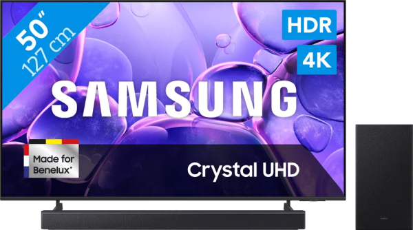 Samsung 50" Crystal UHD U8070F 4K (2025) + Samsung HW-B450F (2025)
