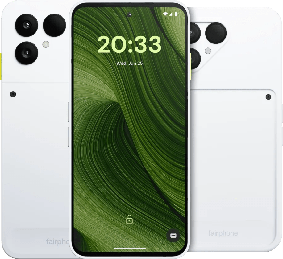 Fairphone 6 256gb wit 5g + fairphone 6 protective back cover wit 1 Fairphone 6 256gb wit 5g + fairphone 6 protective back cover wit