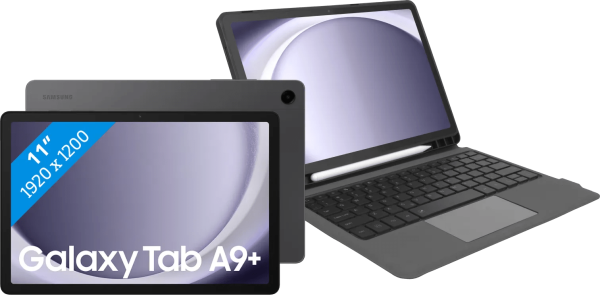 Samsung Galaxy Tab A9 Plus 11 inch 6GB/128GB Wifi Grijs + Toetsenbord Hoes QWERTY