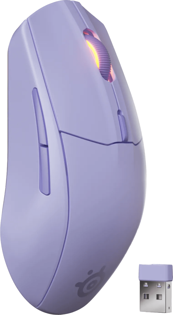 SteelSeries Rival 3 Gen 2 Draadloze Gaming Muis Lavendel