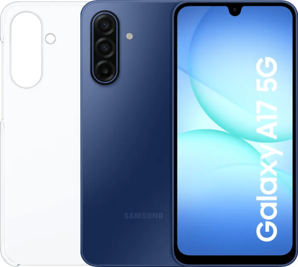 Samsung Galaxy A17 128GB Blauw 5G + Samsung Back Cover Transparant