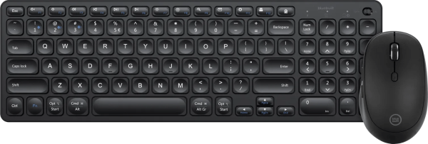 BlueBuilt Draadloos Bluetooth Toetsenbord QWERTY + Tradendum Draadloze Bluetooth Muis