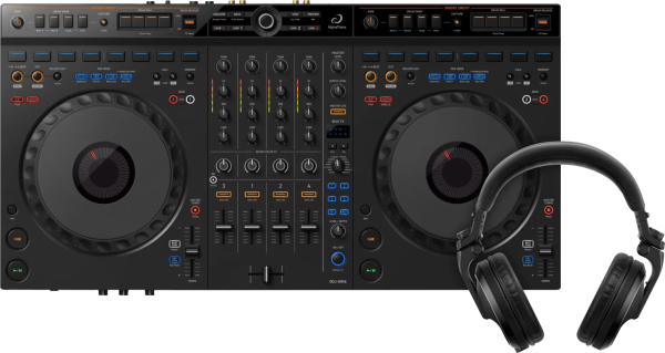 AlphaTheta DDJ-GRV6 + Pioneer DJ HDJ-X5 Zwart