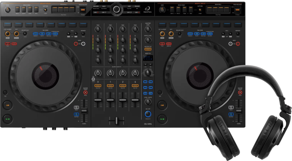 AlphaTheta DDJ-GRV6 + Pioneer DJ HDJ-X7 Zwart