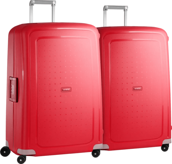Samsonite S'Cure Spinner 81cm Duo Pack Crimson Red