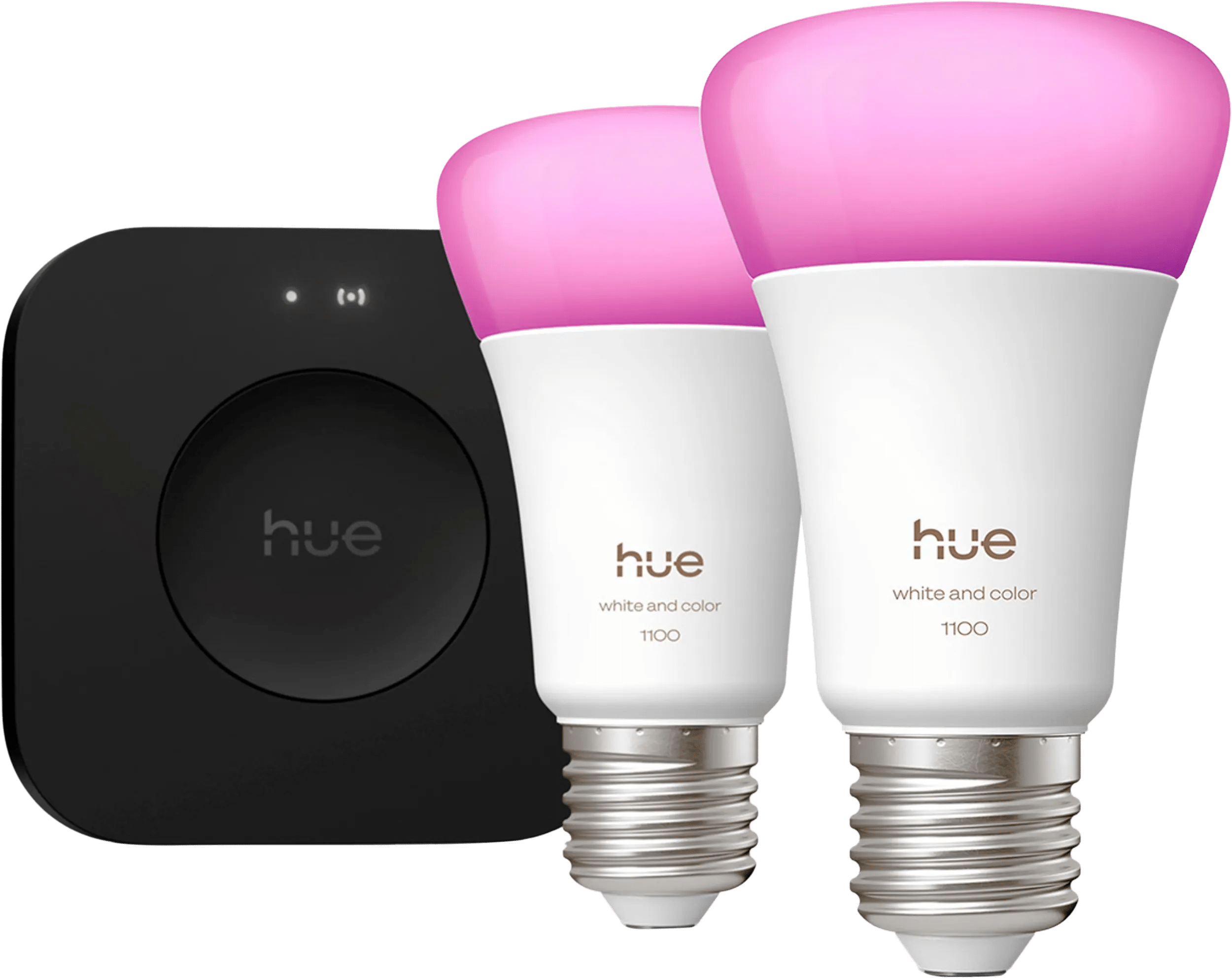 Philips hue white and color starter pack e27 1100lm 2-pack + bridge pro 1 Philips hue white and color starter pack e27 1100lm 2-pack + bridge pro