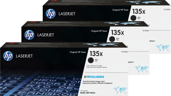 HP 135X LaserJet Toner Zwart (3 stuks)