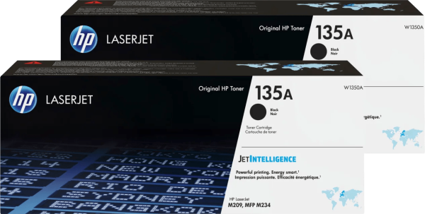 HP 135A LaserJet Toner Zwart (2 stuks)