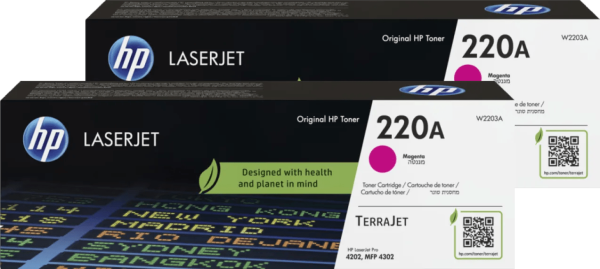 HP 220A LaserJet Toner Magenta (2 stuks)
