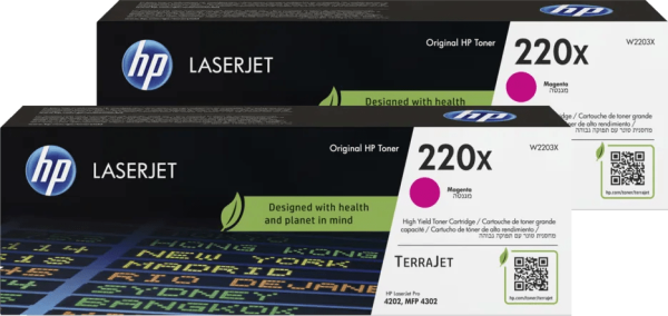 HP 220X LaserJet Toner Magenta (2 stuks)