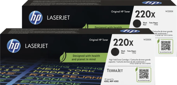 HP 220X LaserJet Toner Zwart (2 stuks)