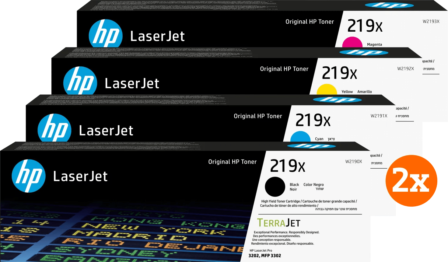Hp 219 laserjet toner combo pack (2 stuks) 1 Hp 219 laserjet toner combo pack (2 stuks)