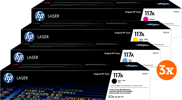 HP 117A Toner Combo Pack (3 stuks)