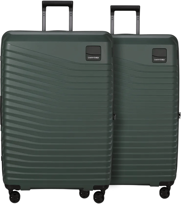 Samsonite intuo expandable spinner 81cm duo pack olive green 1 Samsonite intuo expandable spinner 81cm duo pack olive green