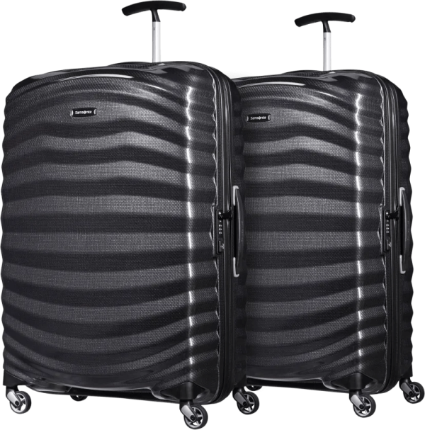 Samsonite Lite-Shock Spinner 75cm Duo Pack Black