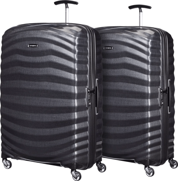 Samsonite Lite-Shock Spinner 81cm Duo Pack Black