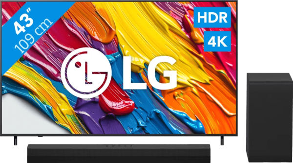LG 43" QNED82 4K (2025) + LG DS40T
