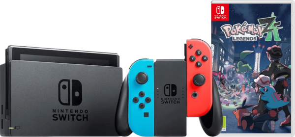 Nintendo Switch Rood/Blauw + Pokémon Legends: Z-A