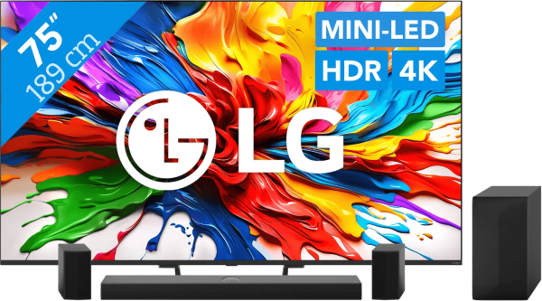 LG 75" QNED93 EVO 4K (2025) + LG DS70TR