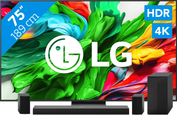 LG 75" QNED86 EVO 4K (2025) + LG DS70TR