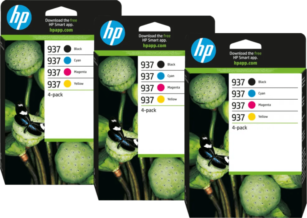 Hp 937 cartridge combo pack (3 stuks) 1 Hp 937 cartridge combo pack (3 stuks)