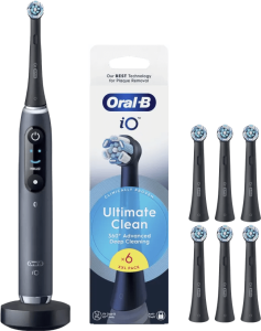 Oral-b io 9n onyx zwart + 6 opzetborstels 2 969599