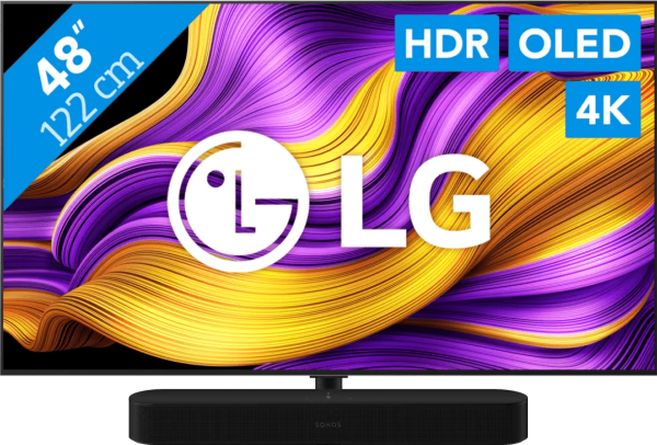 LG 48" OLED EVO G56 4K (2025) + Sonos Beam Gen2 Zwart