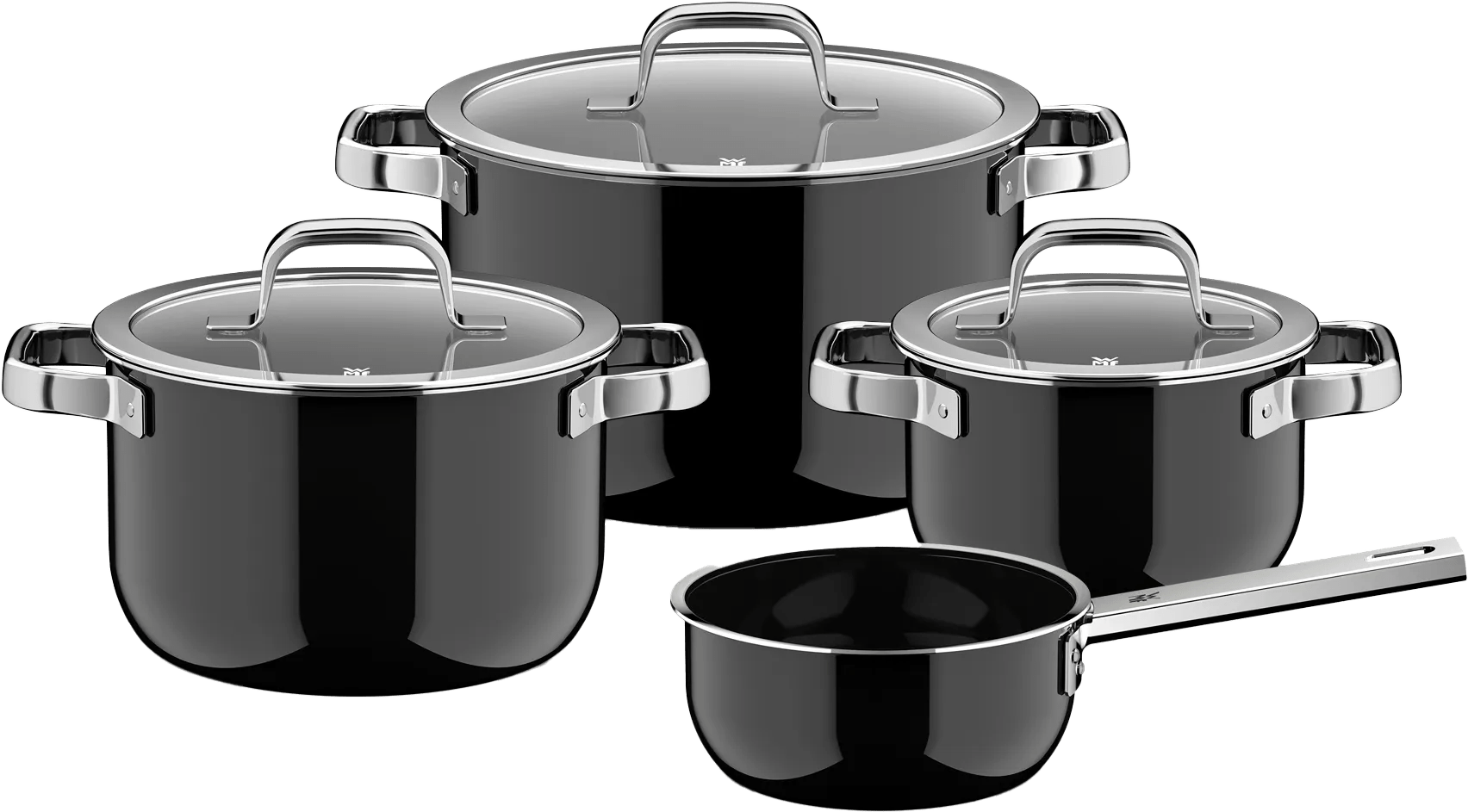 Wmf fusiontec mineral pro pannenset 4-delig zwart 1 Wmf fusiontec mineral pro pannenset 4-delig zwart