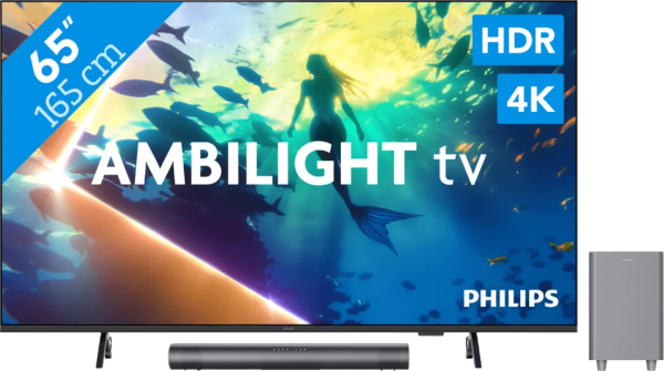 Philips Ambilight 65" PUS8000 4K (2025) + Philips TAB6100