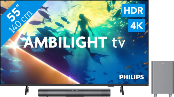 Philips Ambilight 55" PUS8000 4K (2025) + Philips TAB6100