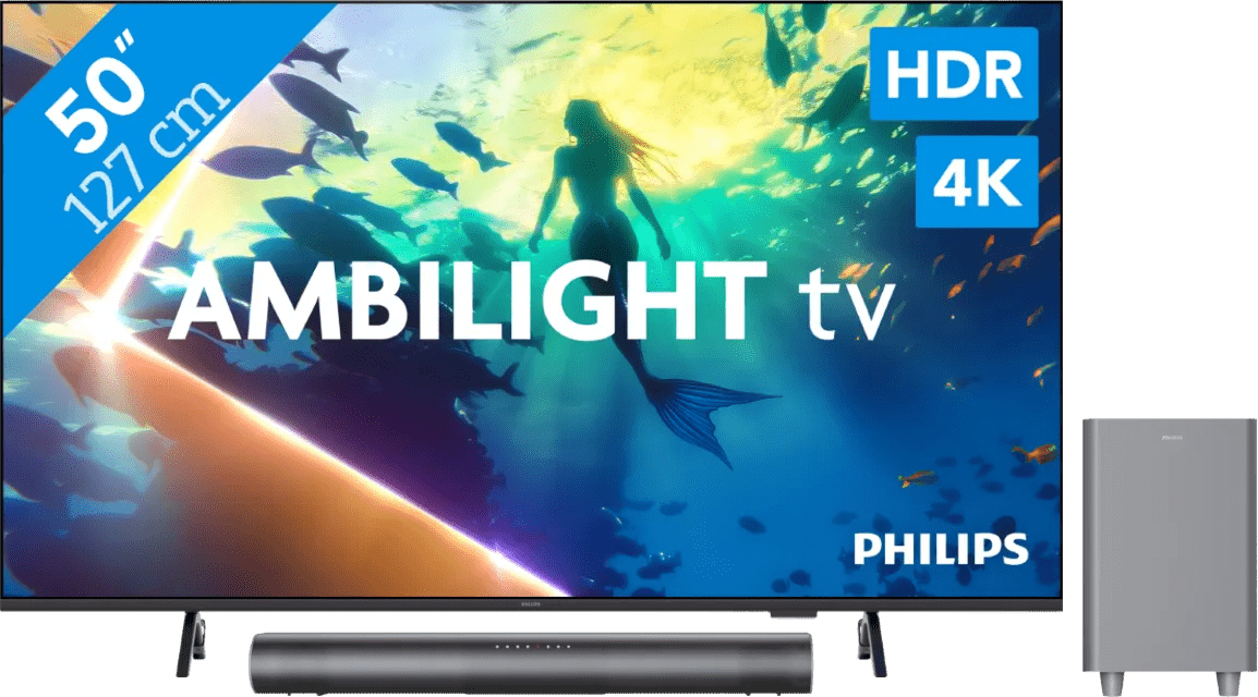 Philips ambilight 50" pus8000 4k (2025) + philips tab6100 1 Philips ambilight 50" pus8000 4k (2025) + philips tab6100
