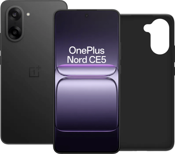 OnePlus Nord CE 5 128GB Zwart 5G + BlueBuilt Back Cover Zwart