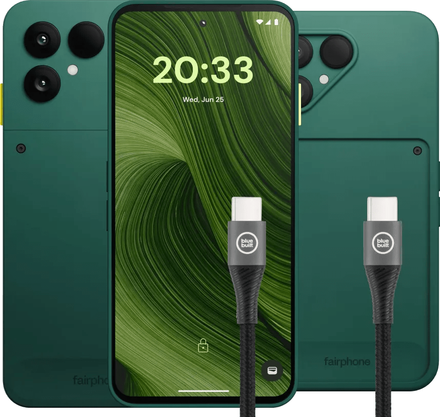 Fairphone 6 256gb groen 5g + accessoirepakket 1 Fairphone 6 256gb groen 5g + accessoirepakket