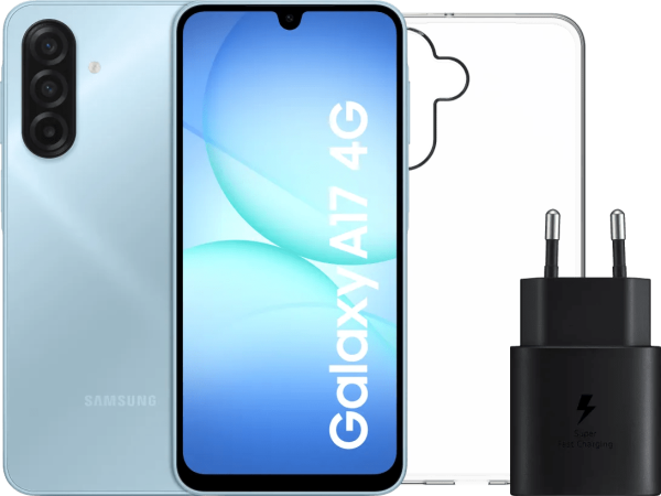 Samsung Galaxy A17 128GB Grijs 4G + Accessoirepakket